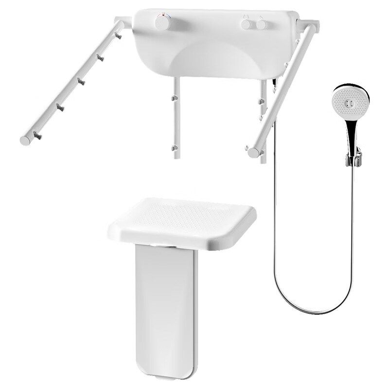 老人坐式恒温淋浴器卫生间浴室淋浴椅多功能壁挂式淋浴凳花洒扶手,淘宝优惠券,粉丝福利购,淘宝优惠卷