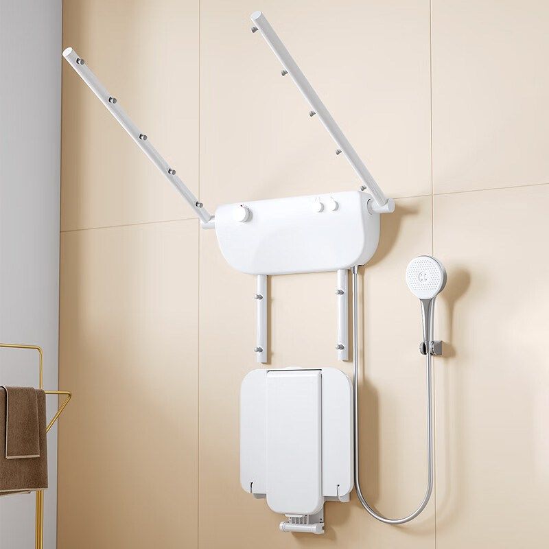 老人坐式恒温淋浴器卫生间浴室淋浴椅多功能壁挂式淋浴凳花洒扶手,淘宝优惠券,粉丝福利购,淘宝优惠卷