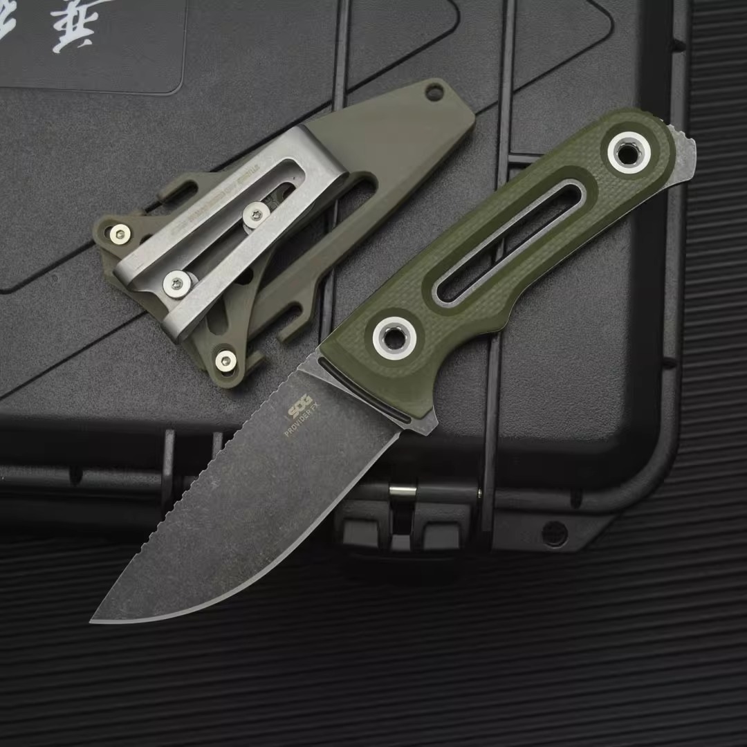 冷钢2105户外生存刀防身刀索格FX17带K鞘直刀野营便携拆卸刀装备 - 图1