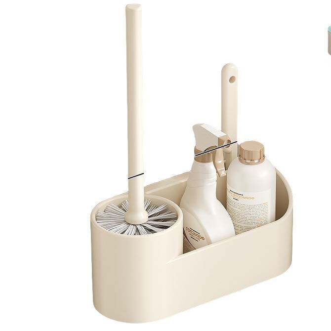 Suction cup toilet brush wall-mounted household no dead ends 2024 new toilet brush toilet toilet rack special brush