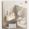 Suction cup toilet brush wall-mounted household no dead ends 2024 new toilet brush toilet toilet rack special brush