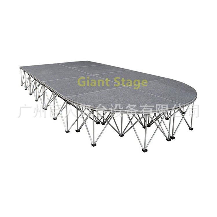 可伸缩铝合金拉网式舞台1x1M移动拼装折叠航空箱舞台 - 图3