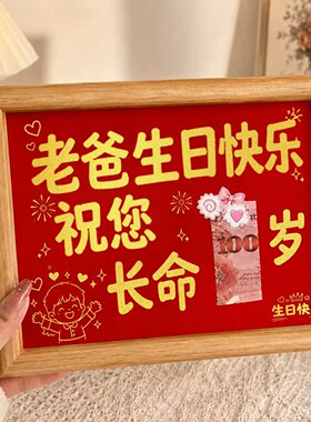 长辈生日纪念相框定制文字