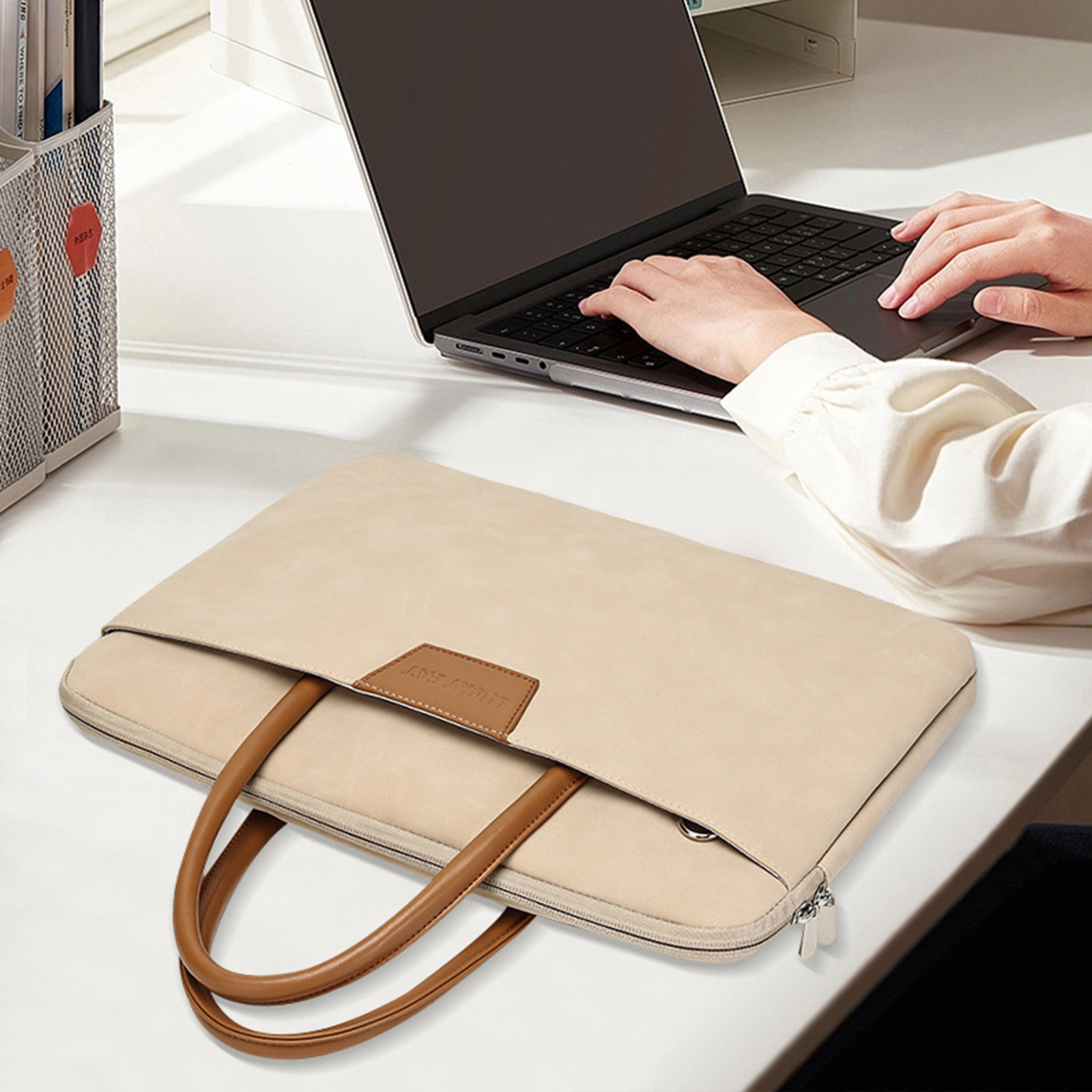 笔记本电脑包16寸手提适用苹果macbook华为matebook联想小新pro14华硕小米air13惠普15.6通勤斜挎包女士2025 - 图0