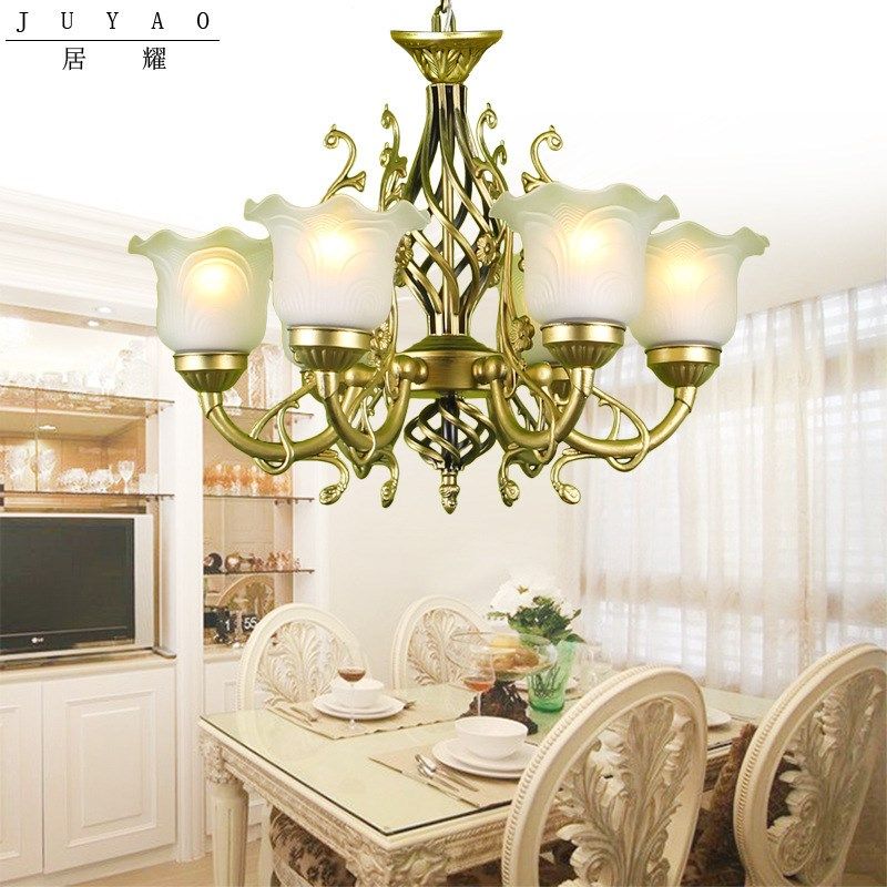 欧式吊灯乡村3头铁艺吸顶6头8床头壁灯青铜客厅卧室吸顶家装主材,淘宝优惠券,粉丝福利购,淘宝优惠卷