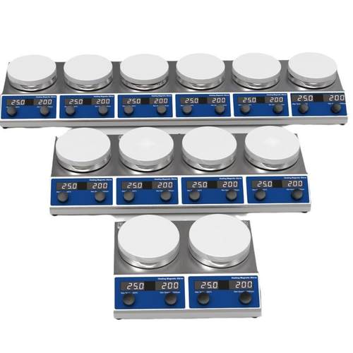 加热磁力搅拌器多联恒温恒速耐高温腐蚀磁力搅拌机强磁小型搅拌台 - 图3