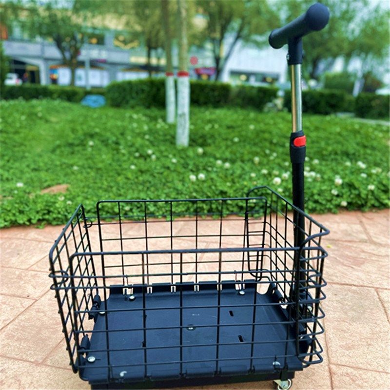 自行车后座车筐轻便老人买菜折叠筐学生书包筐购S物推车宠物小拉,淘宝优惠券,粉丝福利购,淘宝优惠卷