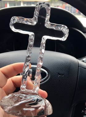 水晶十字架家居摆件 礼盒装 高15cm,宽8cm