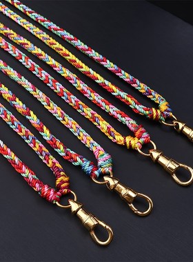 泰国佛牌链手工精编8股编钛钢鹰钩扣弹簧扣保色多挂挂链男女TG064