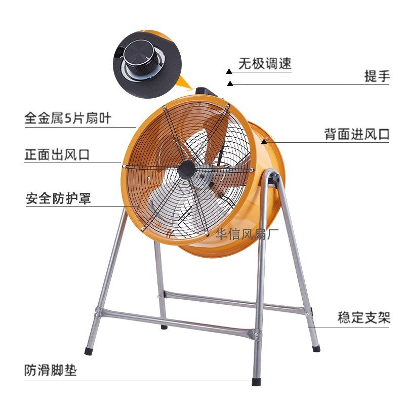 工业车间落地电风扇趴地式大功率仓库工地户外风扇商用风机排风扇,淘宝优惠券,粉丝福利购,淘宝优惠卷