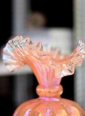 北欧小清新彩色玻璃花瓶家居装饰品民宿客厅餐桌水培摆件乔迁礼品