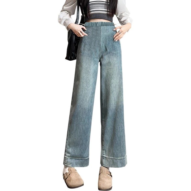 孕妇裤秋装2024新款宽松显瘦无托腹复古牛仔裤秋季减龄孕妇直筒裤,淘宝优惠券,粉丝福利购,淘宝优惠卷