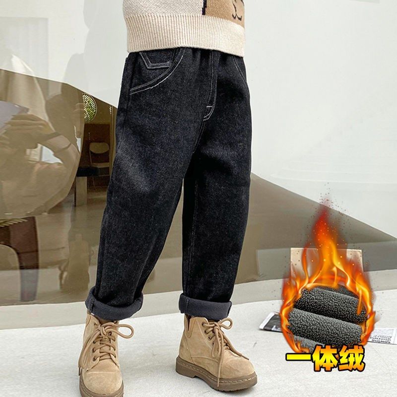男童裤子春秋款2024新款大童加绒男孩长裤童装春款儿童牛仔裤冬装,淘宝优惠券,粉丝福利购,淘宝优惠卷