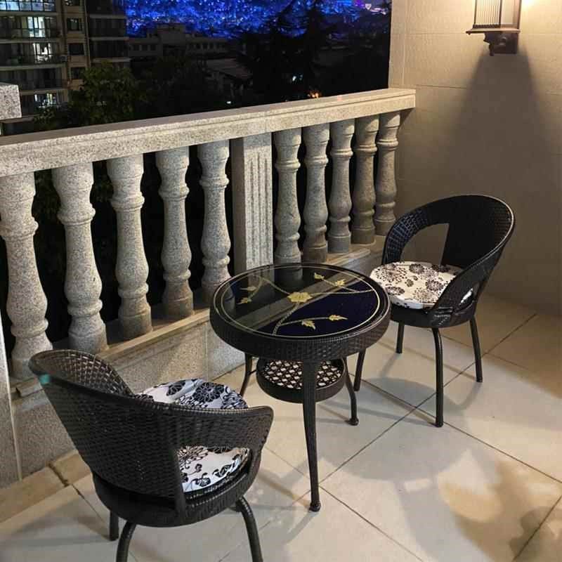 藤编藤椅三件套茶桌椅组合阳台小茶几户外庭院休闲花园腾椅子露天,淘宝优惠券,粉丝福利购,淘宝优惠卷