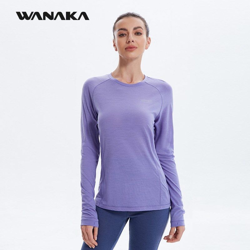 美丽诺羊毛女长袖T恤速干运动保暖控温打底透气户外跑Z步徒步健身,淘宝优惠券,粉丝福利购,淘宝优惠卷