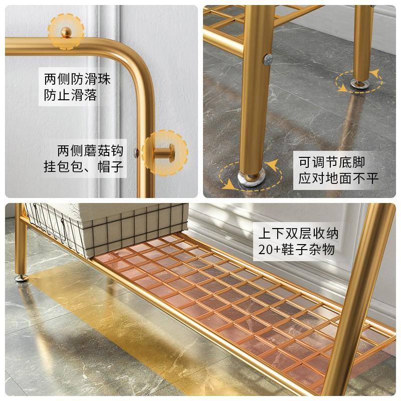 晾衣架落地折叠室内晒衣架阳台卧室挂衣架子家用简易单杆式衣帽架 - 图1