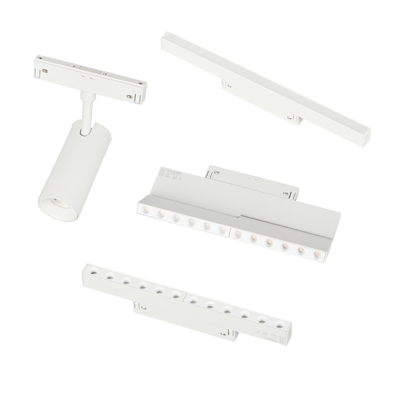 白色15mm极窄磁吸轨道灯暗装无边框嵌入式智能LED线条灯客厅无主,淘宝优惠券,粉丝福利购,淘宝优惠卷