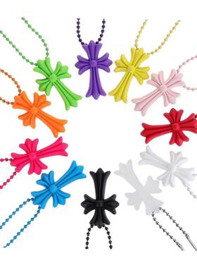 Personality hip hop retro cross necklace male fashion