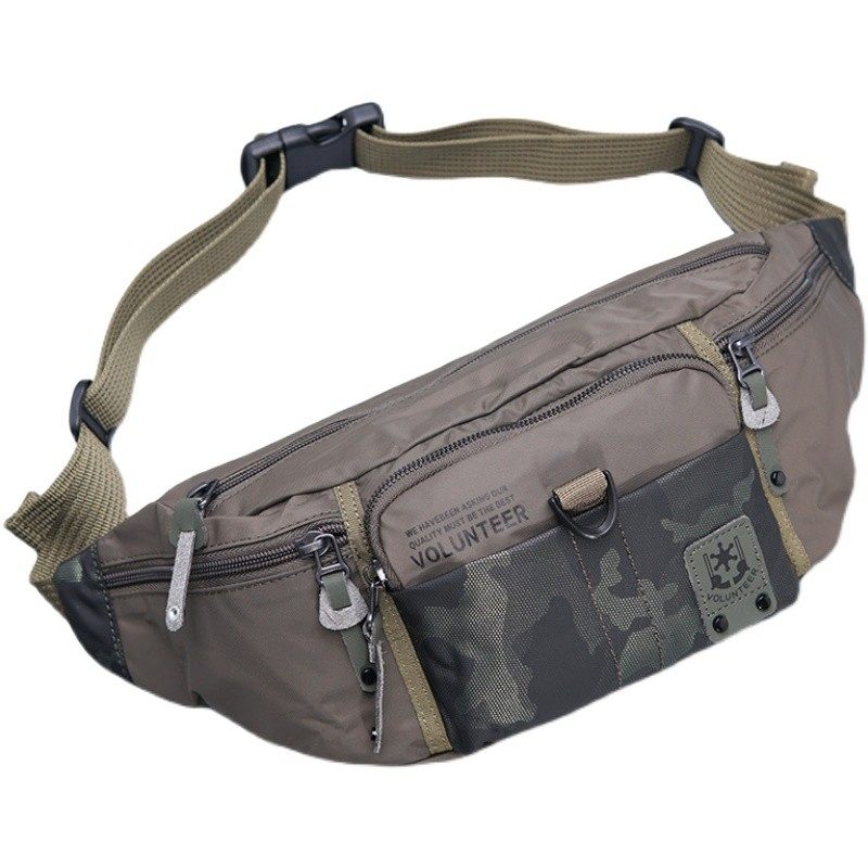 2021新款男士休闲腰包大v容量迷彩牛津布男包横款户外运动防水潮,淘宝优惠券,粉丝福利购,淘宝优惠卷