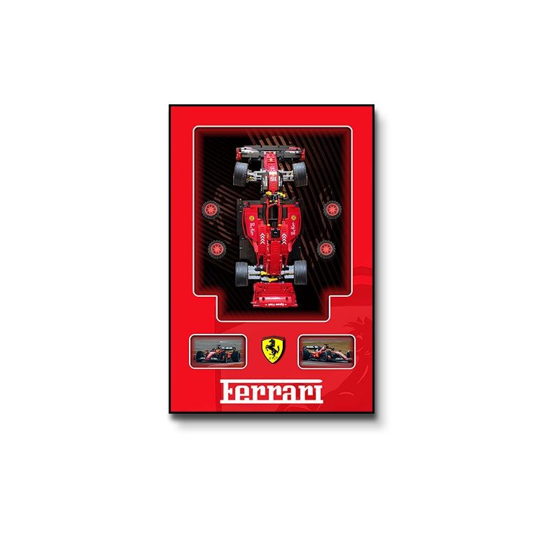 积木上墙立体实物画赛车模型2025相框版男孩卧室儿童Y床头遥控灯,淘宝优惠券,粉丝福利购,淘宝优惠卷