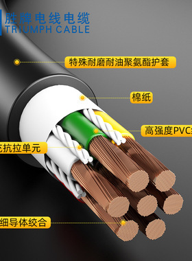 拖链线缆20549-26A/40C高柔性1500万次耐弯折自动化机器设备电缆