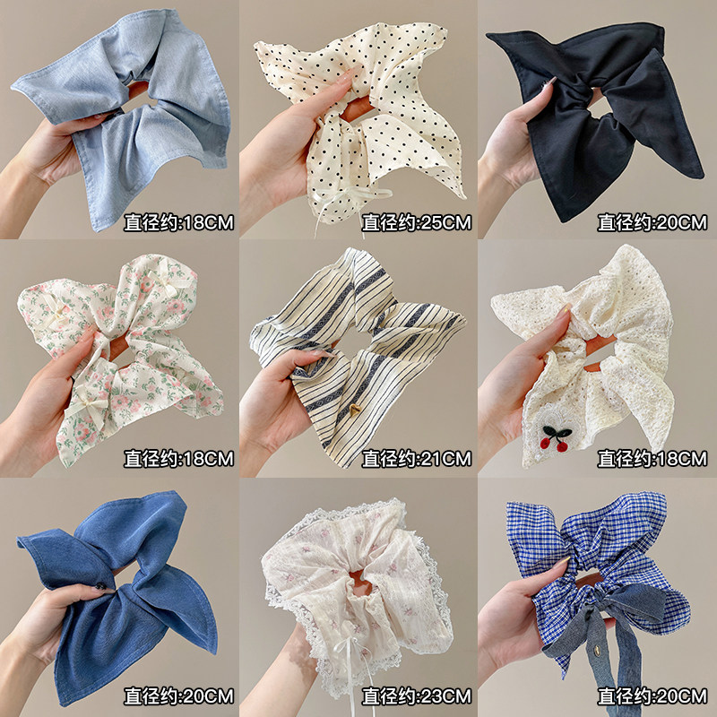 超大方巾大肠发圈女2026新款扎头发皮筋发绳高级感慵懒风头绳头饰,淘宝优惠券,粉丝福利购,淘宝优惠卷