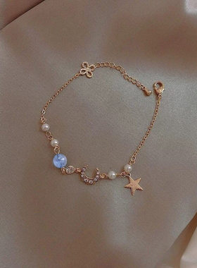 新中式竹节手串女2026新款四叶草复古高级吊坠玉南瓜串珠气质手链