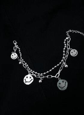 甜酷爱心小熊双层手链女复古冷淡风女学生百搭情侣闺蜜手链