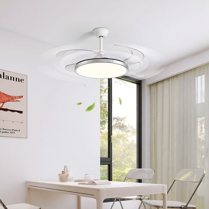 全光谱隐形风扇灯护眼客厅餐厅吊灯现代极简房间卧室新款吊扇灯具,淘宝优惠券,粉丝福利购,淘宝优惠卷