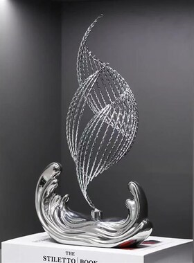 风生水起摆件现代轻奢客厅玄关电视柜酒柜创意装饰品办公室工艺品