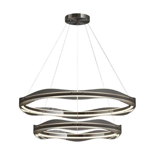 【严选】意式轻奢吊灯高端创意圆环形灯具现代极简设计师餐厅主灯 - 图3