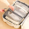 Breathable portable badminton shoe storage bag