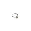 Shijia mini pearl beaded elastic cord ring fresh water ring small sugar cube ring that does not pick up the hand circumference