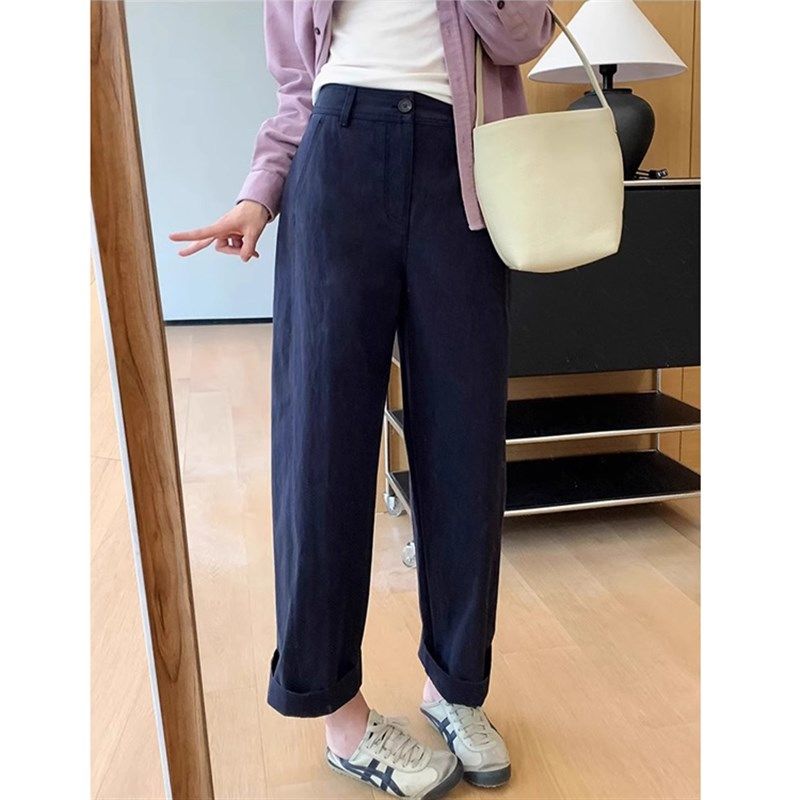 梨型身材九分休闲工装裤女大码z春季胖妹妹宽松显瘦遮胯直筒阔腿,淘宝优惠券,粉丝福利购,淘宝优惠卷