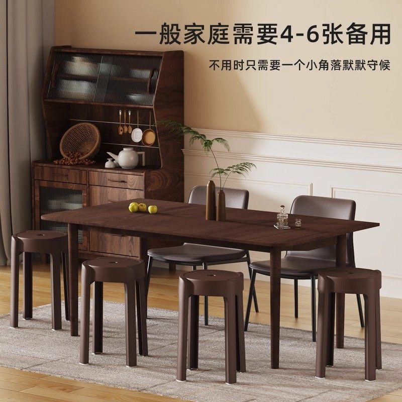 德国HO加大特厚塑料风车凳结实耐用可叠放客厅商用熟胶高圆板凳,淘宝优惠券,粉丝福利购,淘宝优惠卷