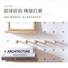 Customized solid wood hole board j entrance wall decorative partition wooden hanging board wall storage display storage