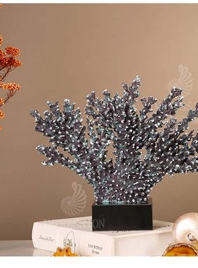 创意设计海洋风珊瑚水晶工艺品摆件装饰品家居酒店会所民宿软装