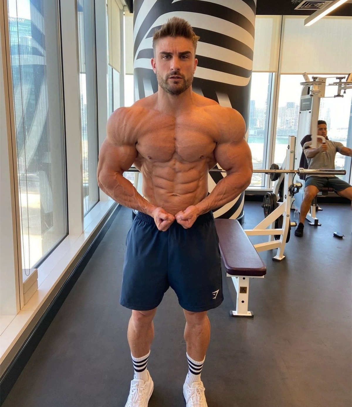 特价GYMSHARK ARRIVAL2.0速干训练短裤男运动休闲跑步透气五分裤 - 图2