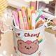 American iron pen holder student desktop iron barrel female office capacity cute pencil storage box
