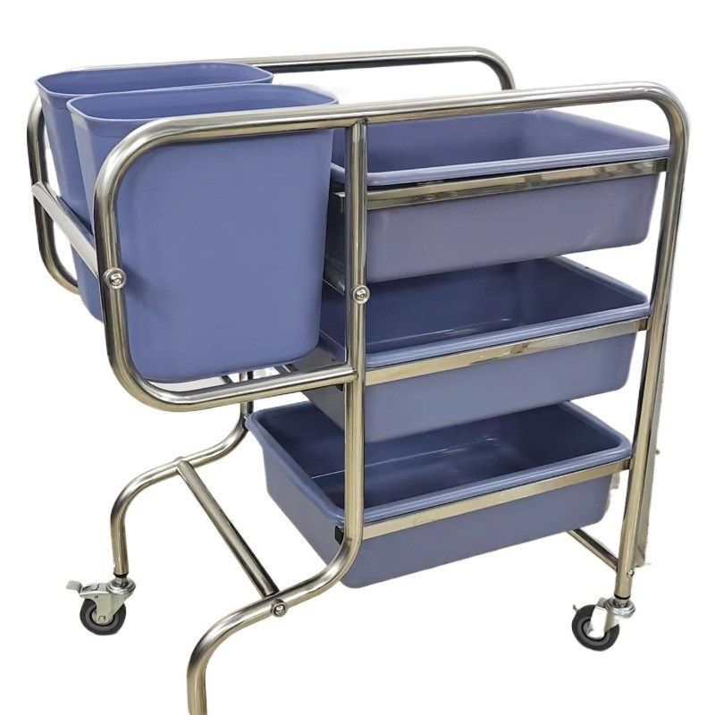 拆装不锈钢五斗收集车酒店餐盘手推车饭店收餐车商用收台车撤餐车,淘宝优惠券,粉丝福利购,淘宝优惠卷