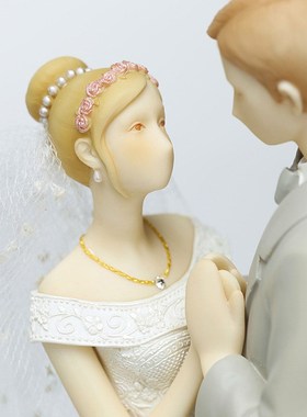 送闺蜜新婚结婚礼物情侣摆件一对创意个性浪漫高档实用情人节礼品