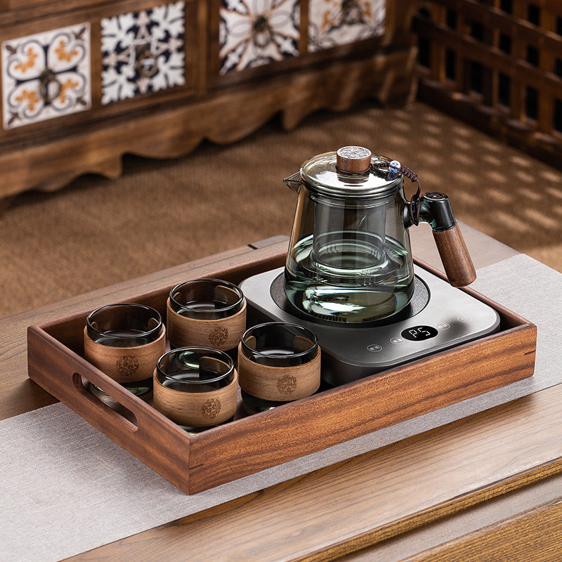 新款超薄黑e晶炉自动保温小型煮茶器加厚防爆玻璃煮茶壶泡烧水套,淘宝优惠券,粉丝福利购,淘宝优惠卷