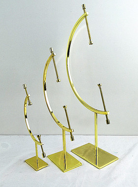 五金电镀型支架工艺礼品摆饰展示架水晶球架子特殊金属架定制