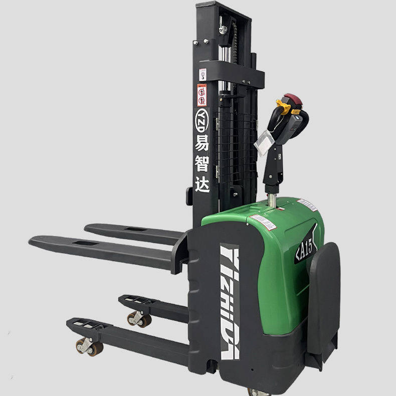 全电动堆高车1.5吨双提升支撑腿可升高站驾式堆垛车爬坡小型叉车,淘宝优惠券,粉丝福利购,淘宝优惠卷