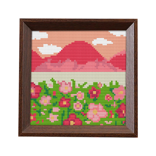 Cross stitch 2026 ເສັ້ນໃຫມ່ embroidery framed table scenery ງາມ self embroidery diy embroidery