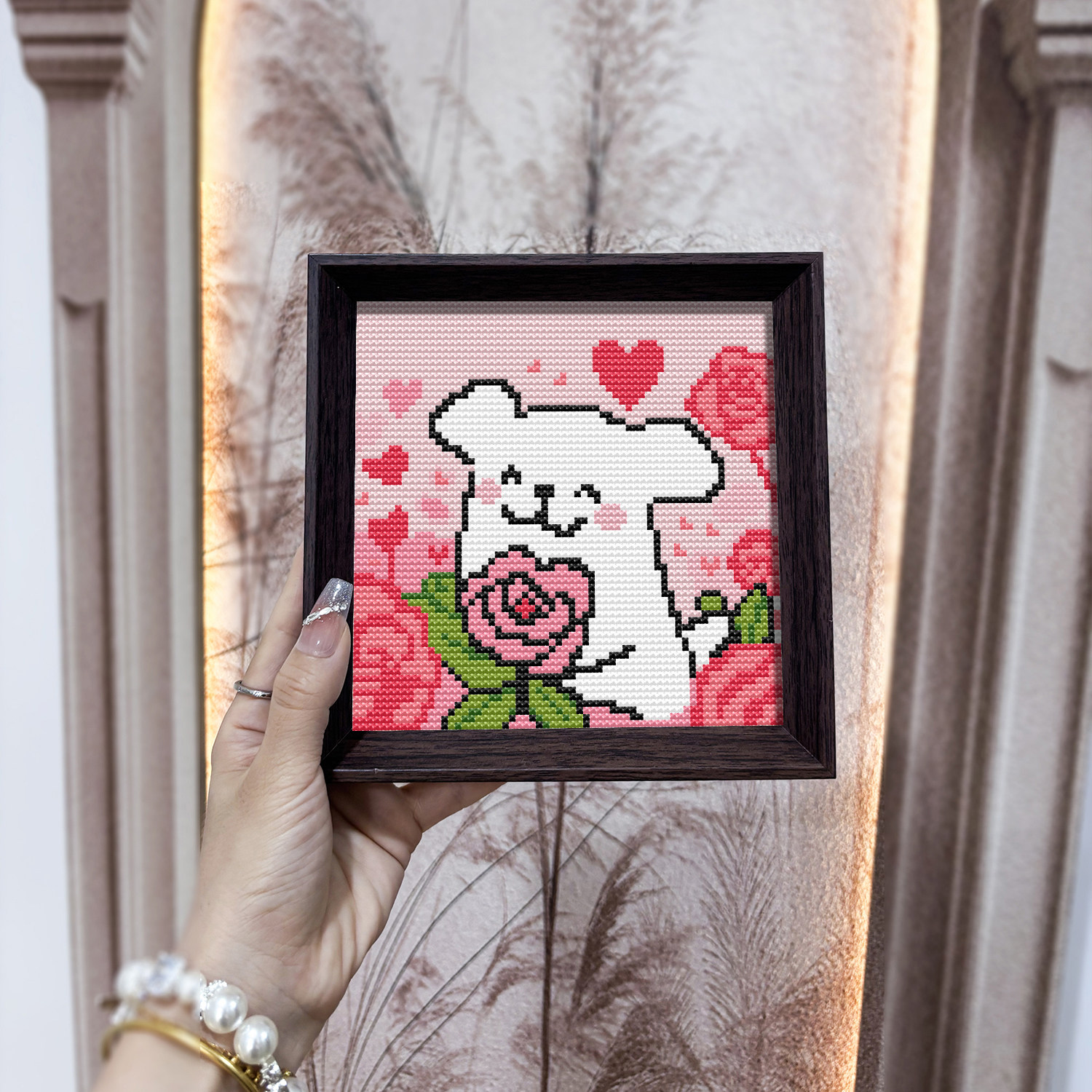 【线条小狗】十字绣2026新款线绣带框摆台卡通动漫简单刺绣手工秀,淘宝优惠券,粉丝福利购,淘宝优惠卷