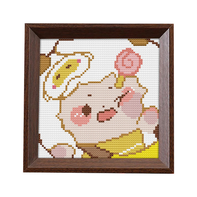 Cross stitch 2026 new line embroidery framed table semi-finished embroidery diy embroidery homemade