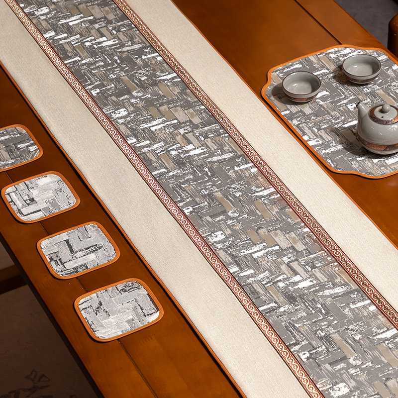 茶席桌旗茶桌垫布茶垫茶几桌布旗布茶新中式禅意茶台桌布国风古典,淘宝优惠券,粉丝福利购,淘宝优惠卷