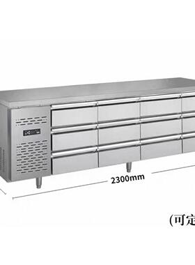 定制抽屉式冷藏柜酒店厨房操作台冷冻工作台冰箱冰柜风直冷保鲜