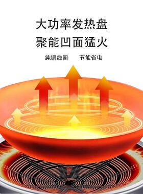 新款商用大锅灶工地食堂酒店电磁炉油炸锅大功率大容量一体大锅灶